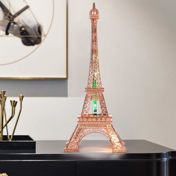 Eiffeltornstaty, 26cm LED Eiffeltorn, Paris Fashion Colorfu