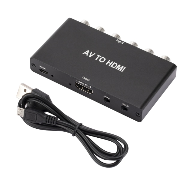 Scart till HDMI-omvandlare, RCA till HDMI-omvandlare, 3-i-1 HDMI-växlare