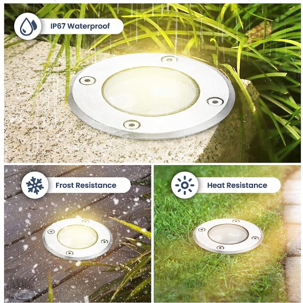 Ocean 4-pack Utomhus LED Inbyggd Spotlight - Varmvit, 3W IP65