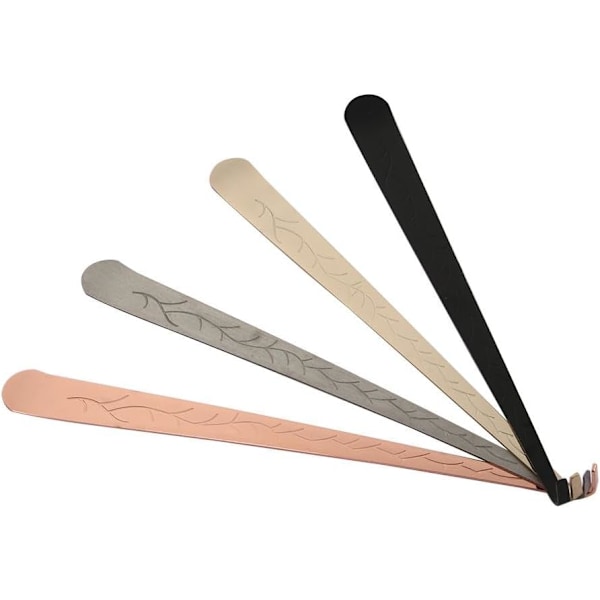4 KPL Kynttilänsydän Dipperi 20cm Metallinen Sydänleikkuri Kynttilänsammutin Trimmeri Kynttilänsydänkoukku Sammuta Kynttilänsydän Kynttilätarvikkeet