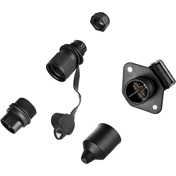 3-polet tilhengerplugg & 3-polet tilhengerstikk, 3-polet traktorplugg, 12V