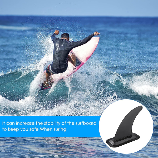 9 tums Universal löstagbar SUP Surfboard fena med fenbas, Cent