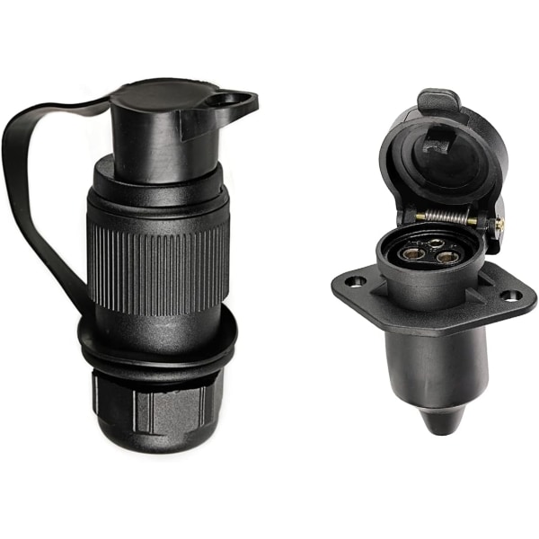 3-polet tilhengerplugg & 3-polet tilhengerstikk, 3-polet traktorplugg, 12V