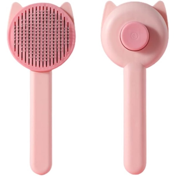 Havhund kattebørste (rosa), hundebørste, kattebørste, hårfjerningsbørste