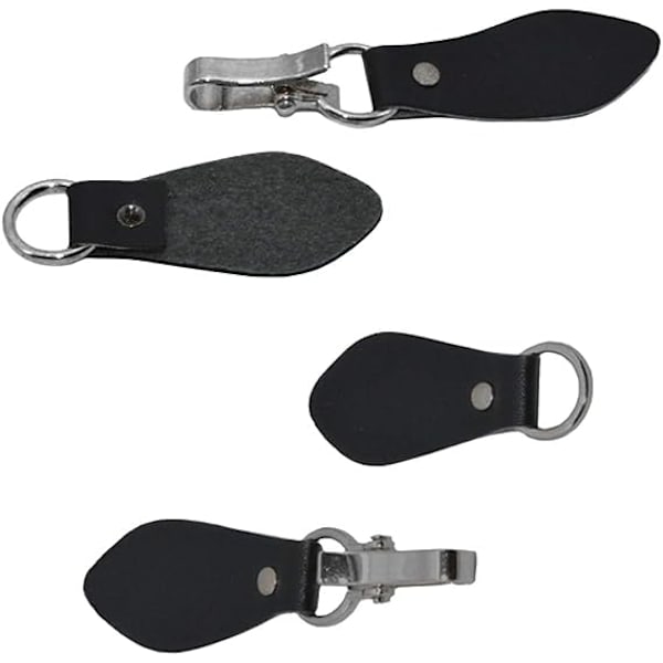 Nahka Toggle-napit (mustat) 6 kpl Nahka-välilehden suljin solki