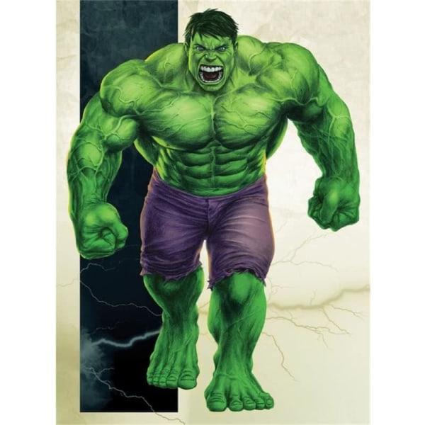 5D Anime The Hulk Diamond Painting 30x40cm sæt til voksne og børn