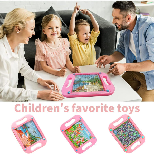 Labyrinttipelit, Mini Labyrintti Puzzle Hauskat Lelut (Satunnainen Kuvio), Labyrintti