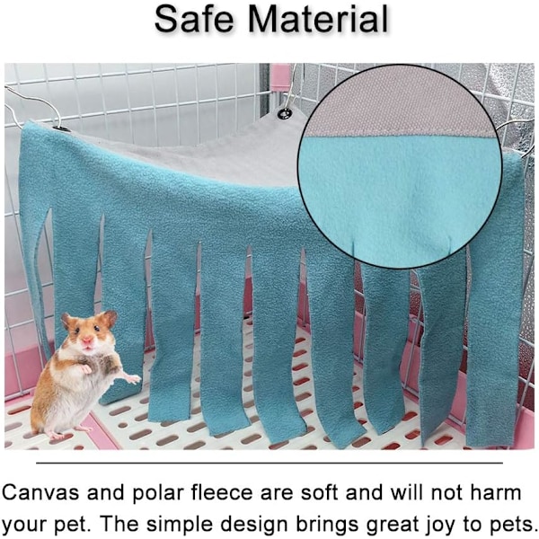 Hamstergjemmested, lite dyregjemmetelt Fleece Forest Kjæledyrbur Tilbehør Rede Seng for Chinchilla Marsvin Piggsvin Rotte Ekorn Ilder Dwa