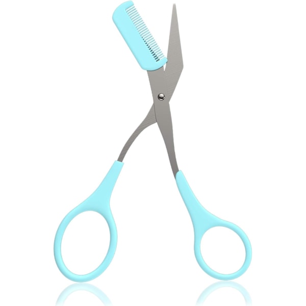 Sæt med 3 stk. øjenbrynstrimmere med barberblade, øjenbrynssaks med kam til kvinder og mænd, alt-i-én shaper epilator hårfjerner, multifunktionel eksfolierende der