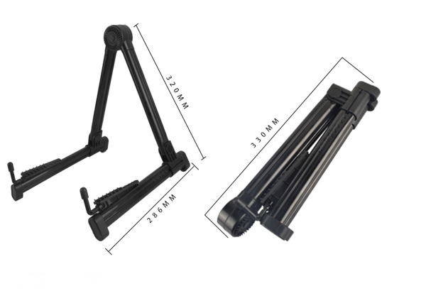 Gitarstativ, sammenleggbart A-stativ Gitarstativ Stabilt Aluminium Legering
