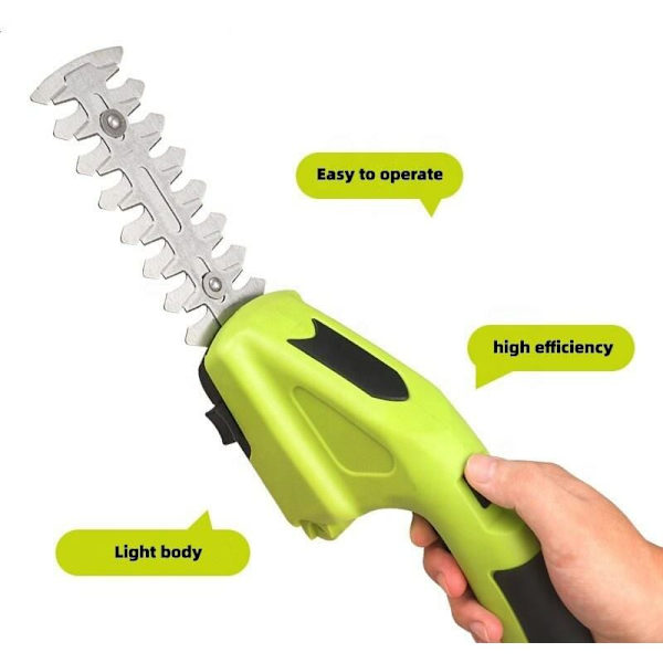 Set med 1 (häcksax + 2 blad med USB-laddningskabel) Elec