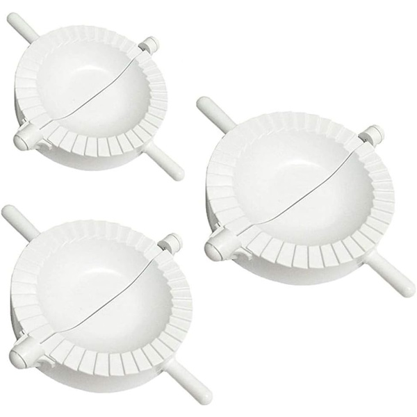 Set med 3 Dumpling Ravioli Formar (Vita), Degtryckspress Pa