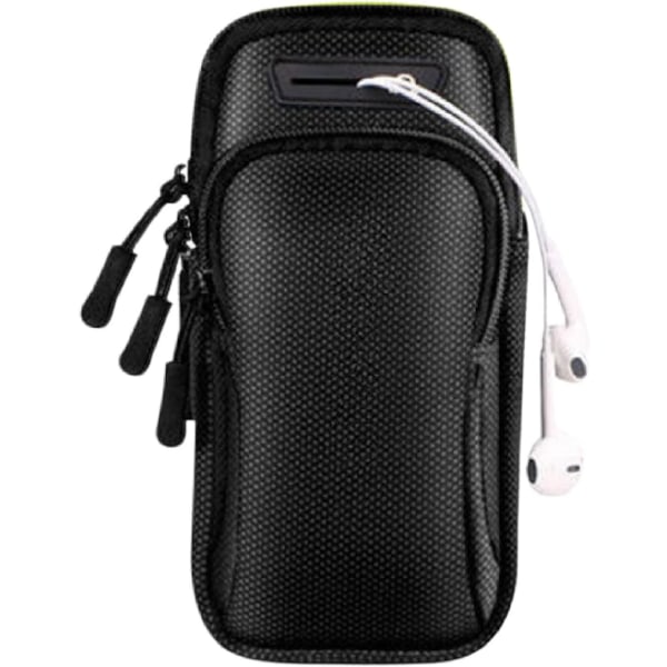 Sports käsivarsinauha matkapuhelinlaukku (käsivarsinauha -musta) säädettävä pussi C