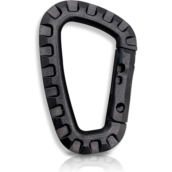 Pakke Karabinkroker, Plastkarabinkrok, Taktisk Karabinkrok, Militær Karabinkrok, Premium Harde Plastkarabinkroker, Kraftig, Multifunksjonell D-form