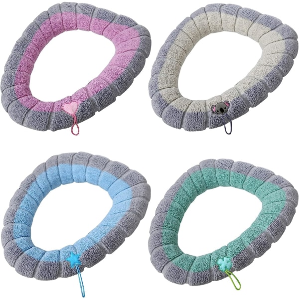 4-pack Toalettlock med Handtag - Tjockt Badrums Toalettlock