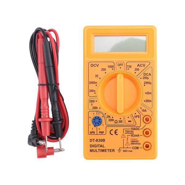 Digitalt multimeter - Strømmåling, DT-830B Digitalt displaymultimeter, Digitalt multimeter, Bærbart multimeter