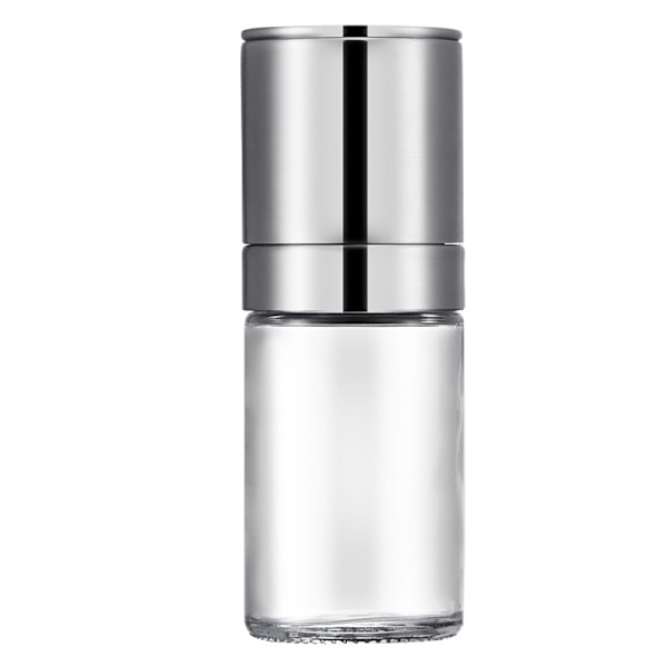 Pepperkvernsett Pepperkvern, Saltkvern Gjenfyllbar, Justerbar Grovhet Sort Pepperkvern, Rustfritt Stål Havsalt Shaker med Keramisk Roto