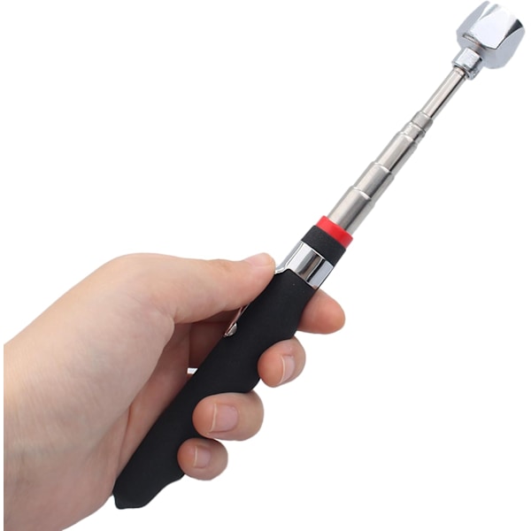 1 stk. Magnetisk Oppsamlingsverktøy, Teleskopmagnet, Magnetisk Oppsamler, Uttrekkbar 19-78,5 CM, for Oppsamling av Metallgjenstander, 7,25 kg