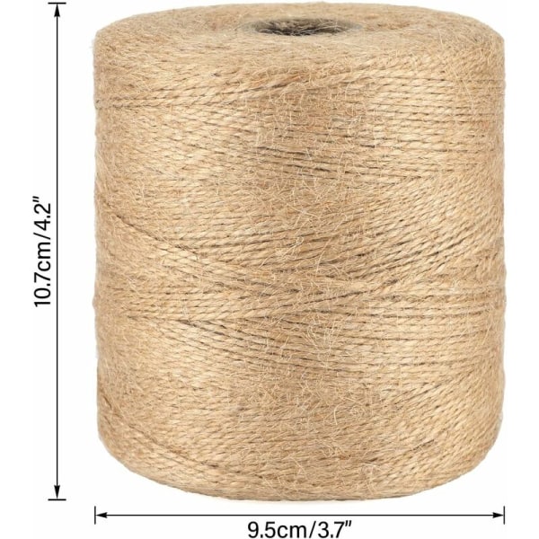 Twine 500M Jute Twine Trädgårdsgarn Naturligt rep Jute Twine Gar