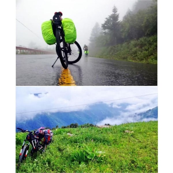 Pyörän cover, pyörän takapenkin kantolaukku - vedenpitävä ja sateenkestävä