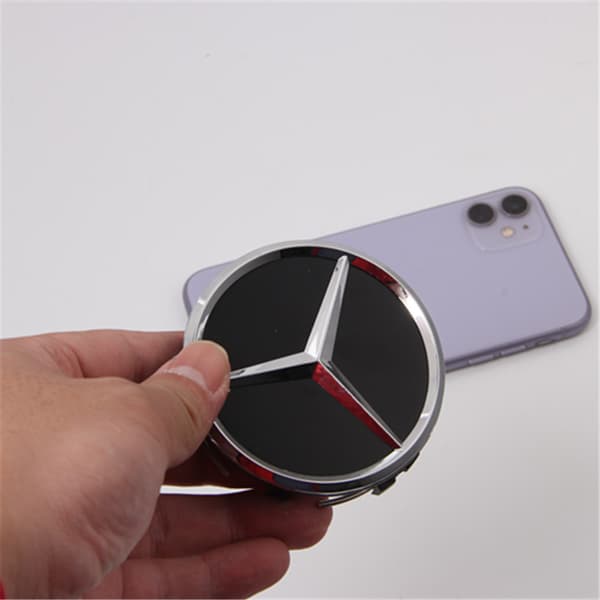 4 stycken bilnavkapslar kompatibla med 75MM ABS Auto Caps, Alumin