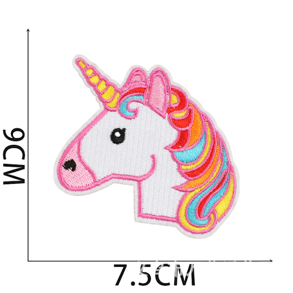 30-pack Färgglada Regnbågshjärta Tyglapp DIY Patch Cartoon E
