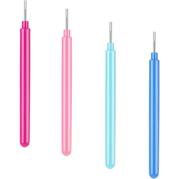 4 st Pappersquillingverktyg kit Rullande Curling Quilling Nål Penna Slitsad Kit för Quillade Skapelser DIY Papperskortstillverkning Projekt Konst Hantverk Handgjord Su