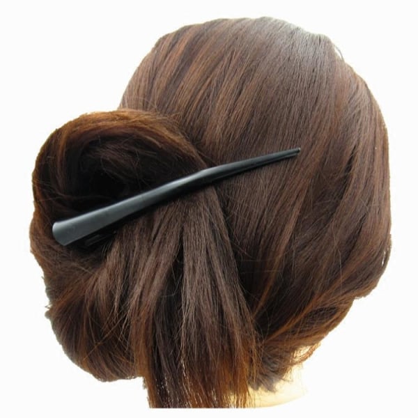Ett par svarta clip-on hårspännen 3,2*1,3cm, anknäbbklämmor