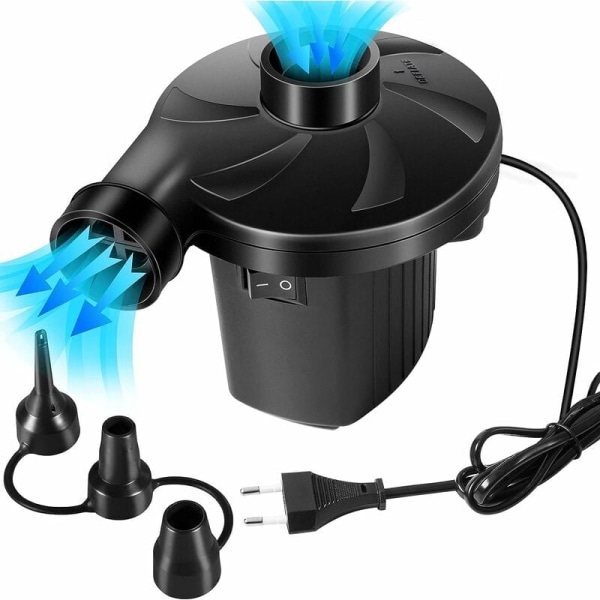 Elektrisk Luftpumpe - 220W 2 i 1 Elektrisk Oppblåsbar og Avblåsbar med