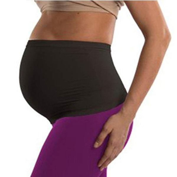 (XL, Sort) Maternity bælte – Omslutter og støtter maven under