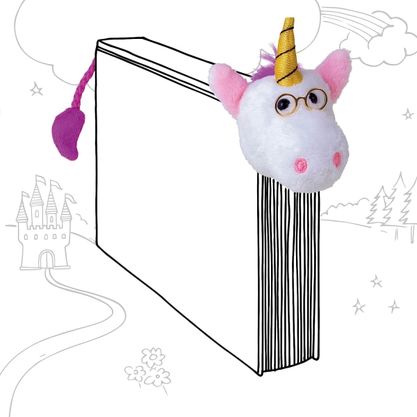 Book-Tails Bookmark - Unicorn, White