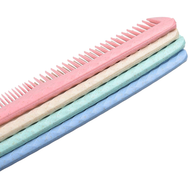 Hårkam Sæt - 4 Farver Holdbare Plastikkamme (22cm*5cm) - Grov