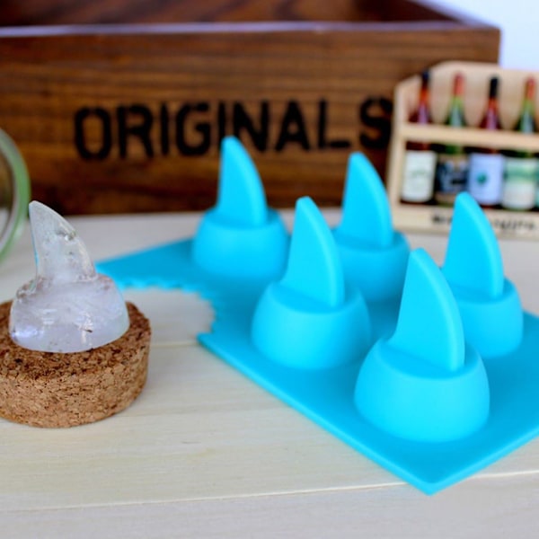 2 Pak Novelty Silikon DIY Form Shark Fin Chokolade Gele Mould Form Isbitbakke Værktøj Fryser Maker