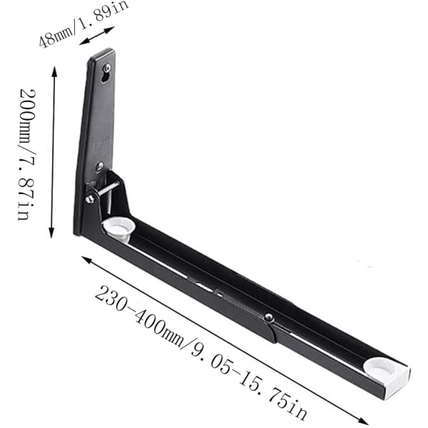 2 delar mikrovågsfäste med arm, mikrovågsfäste i stål, Wal