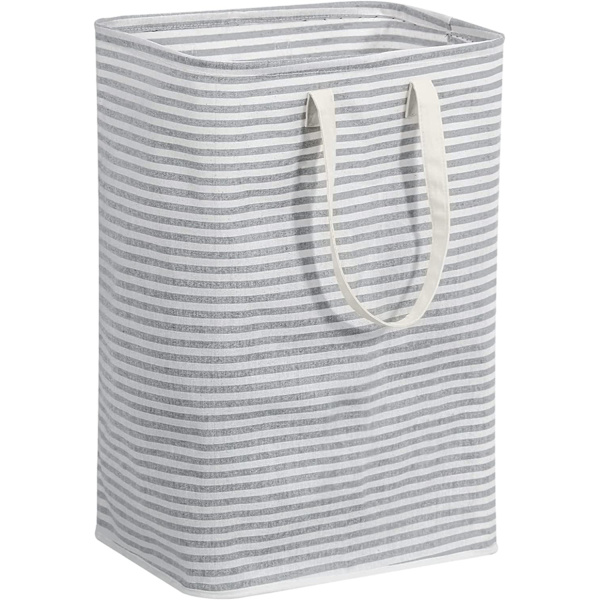 Grå Tøjkurv til Beskidt Tøj, 40x30x60cm 72L Foldbar Vandafvisende Fab