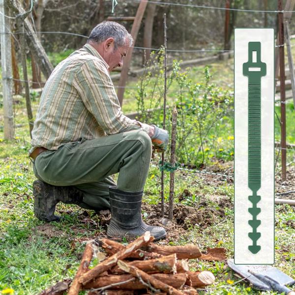 10 kpl 24 cm vahvat pehmeät kumipuu- ja kasvinauhat säädettävät