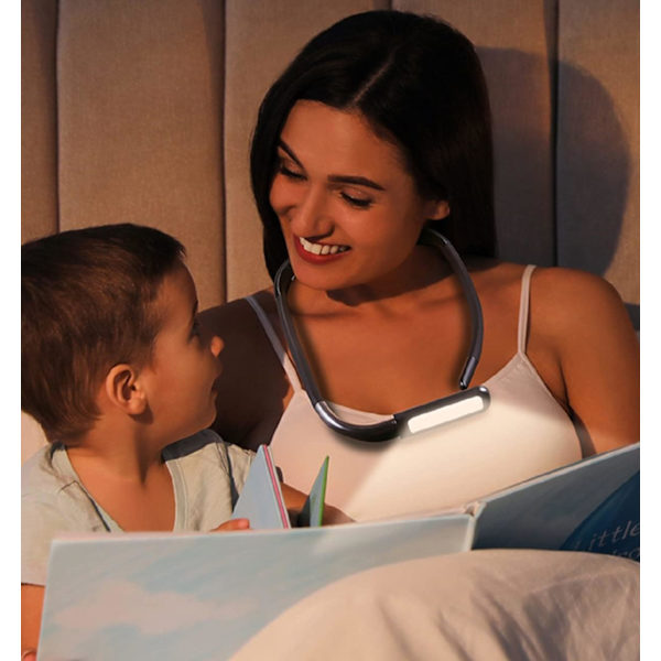 Ladeskjorteløsningslampe, 1800 mAh Foldbar LED-bordlampe, Grå