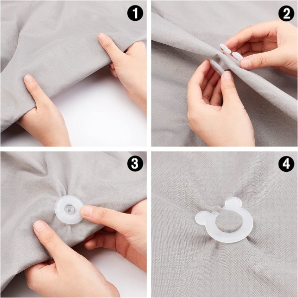 12st Quilt Clip Hållare Donut Hållare Fixering Spänne Sängkläder Access