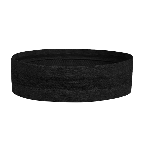 1 st (svart) sportlöparpannband, svettabsorberande, yoga he