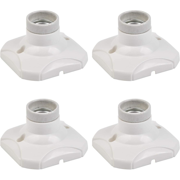 4-pack (AC 220-250V, Guldport) E27 LED-lamphållare E