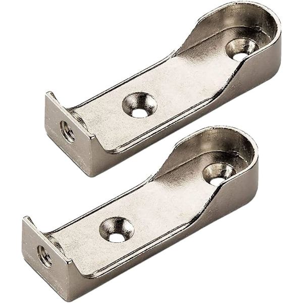 (2 stk) Skapstangbraketter, Sidetubebrakettsett for oval klesstativ