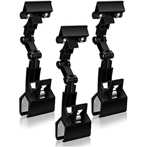 3 stk. Skilteclips Clip Holder Skilteholder Clip Papirholder til Bordplade Clip On Skilt til Papirholder Computerskærm Praktisk Kunstnerartikler Holder(Bl