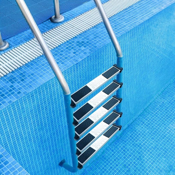 2-pack Simbasstegsvikter för Pool, Halksäkra, Tillbehör för Poolstege, Plast - 51 Rör