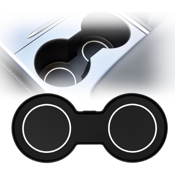 1 stk. bilcoaster for Tesla Model Y/3, sklisikker bilkoppholder