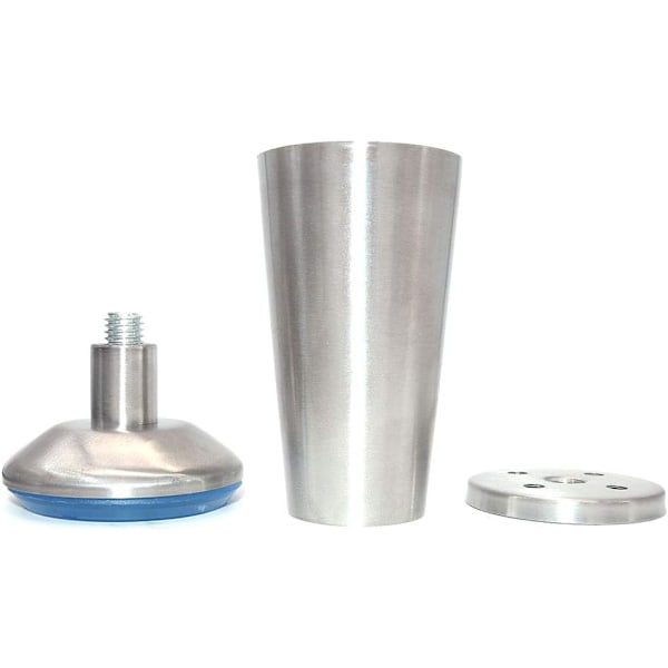 4 kpl Ruostumattomasta Teräksestä Valmistettuja Keittiökaapin Jalkoja Työtaso Korkeudelle 120 mm, Säädettävä Korkeus 0-5 mm