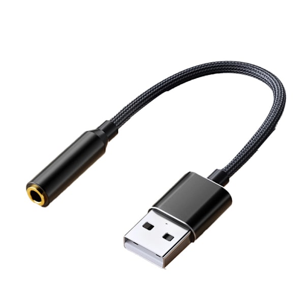 USB Lydadapter, USB til 3,5 mm Lydkontakt Adapter, Ekstern USB