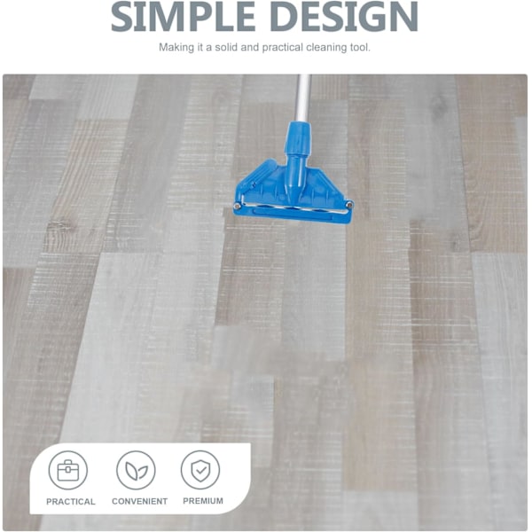 Moppehode Klips, 16cm Moppehåndtak Erstatningsklemmer Avtakbar Moppehode Klemme Moppehodeholder Moppedel for Moppeholder Tilbehør