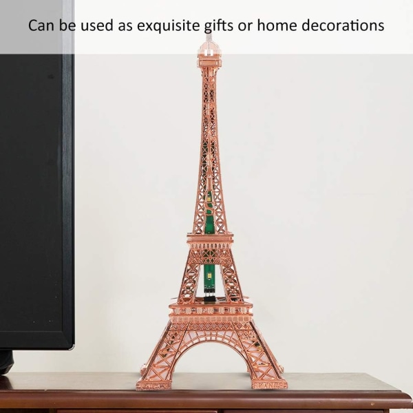 Eiffeltornsstaty, 26cm LED Eiffeltorn, Paris Mode Färgglad