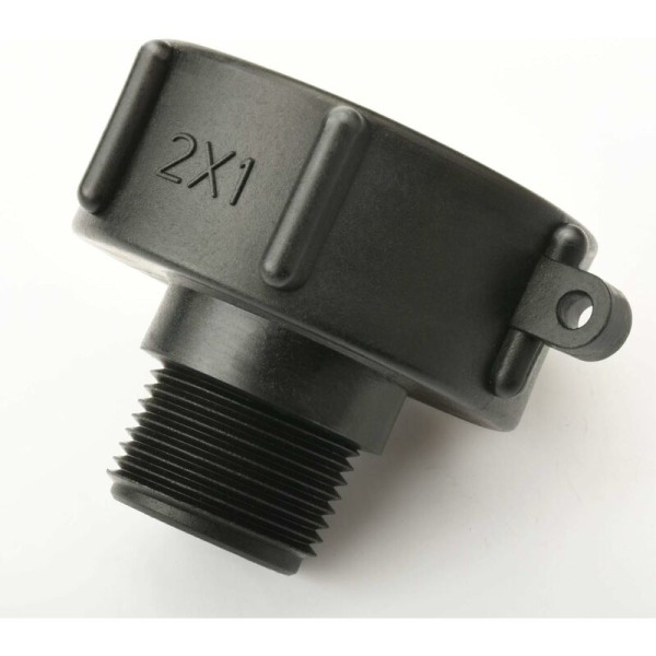 2\" Tote Ventil Adapter, 3/4 IBC Tote, Variabel Diameter Fitting, 1