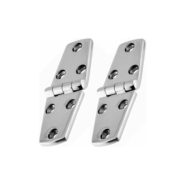 2 stk. Skibshængsler 316 Rustfrit Stål 102 38mm Skabsdørshængsel